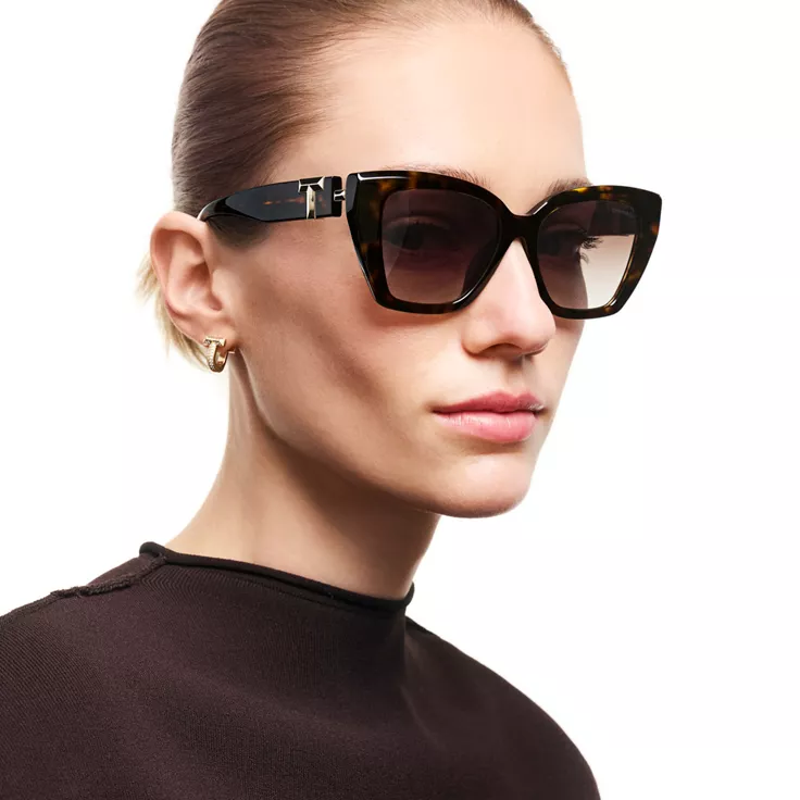 Tiffany T:Sunglasses in Tortoise Acetate with Brown Gradient Lenses, 1