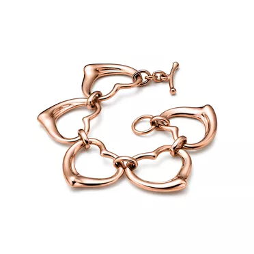 Elsa Peretti®:Open Heart Bracelet in Rose Gold, 2