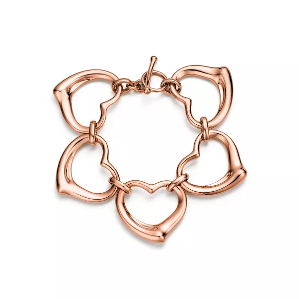 Open Heart Armband in Roségold