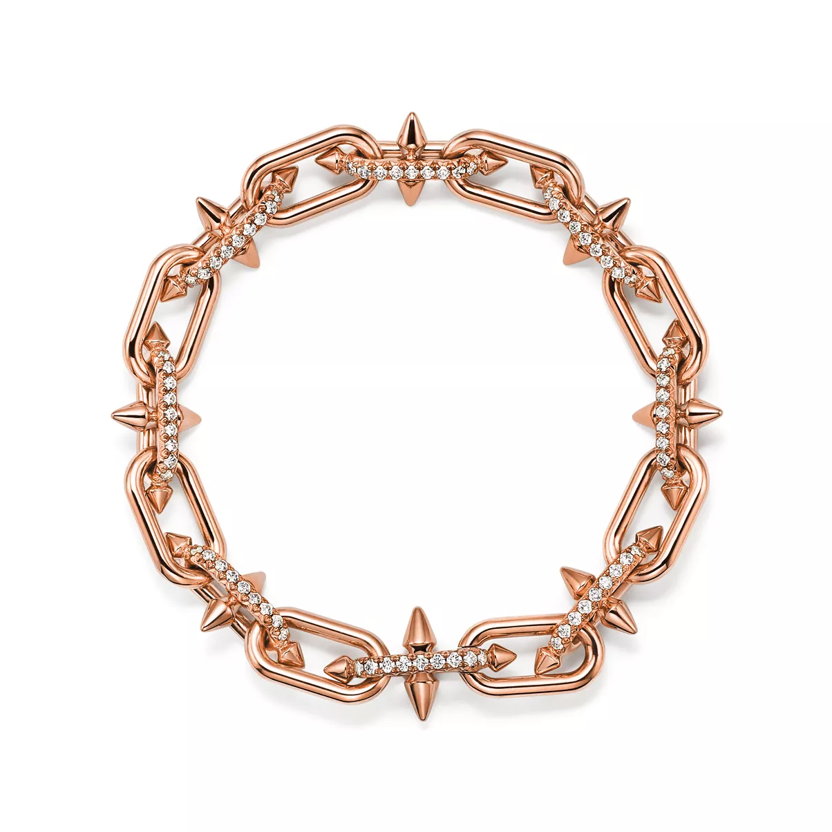 Bracelet in Rose Gold with Diamonds