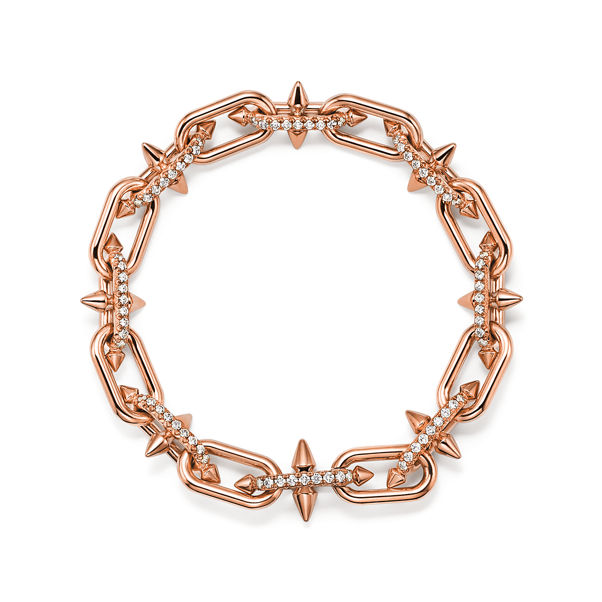 Collezione Tiffany Titan by Pharrell Williams:Bracciale in oro rosa con diamanti