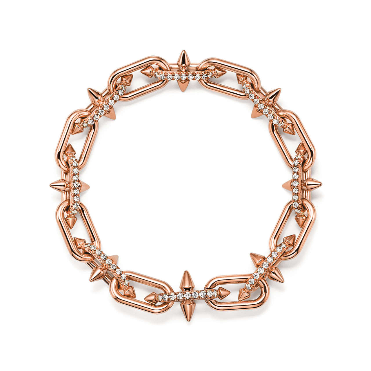 Bracelet in Rose Gold with Diamonds