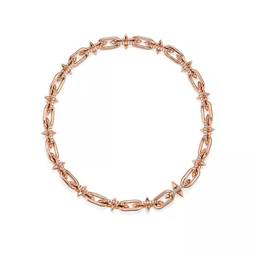 Tiffany Titan by Pharrell Williams:Necklace in Rose Gold with Diamonds, 3