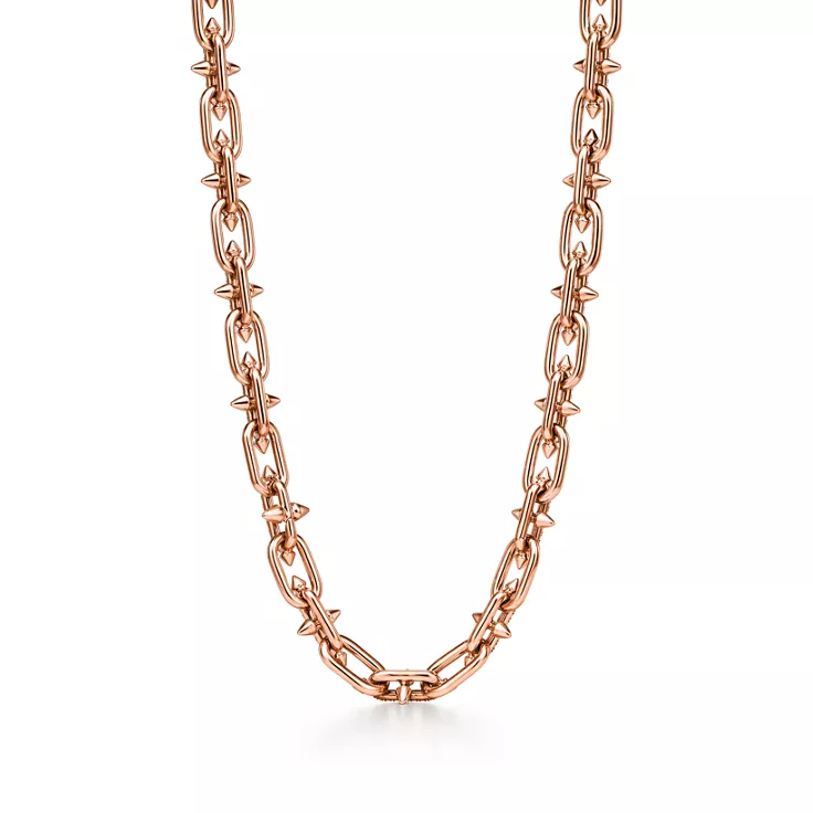 Tiffany Titan by Pharrell Williams:Necklace in Rose Gold with Diamonds, 4