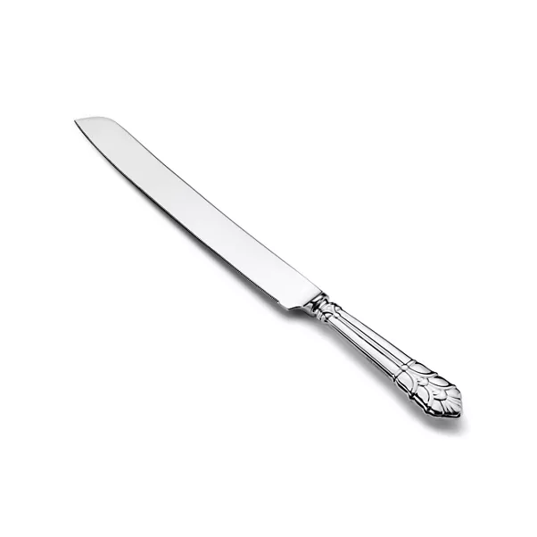 Cake Knife in Sterling Silver and Stainless Steel
