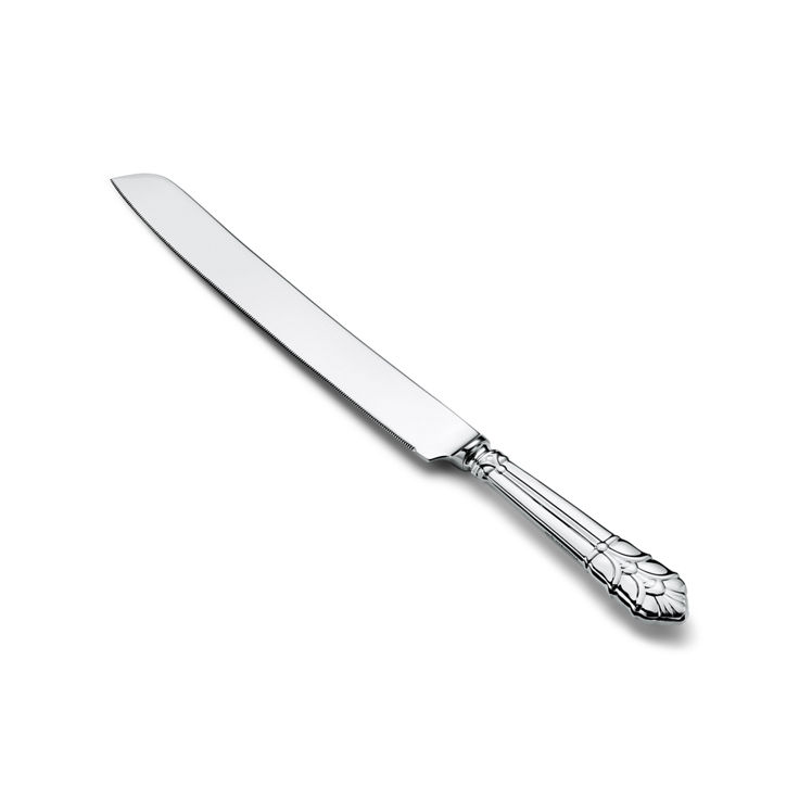 Palmette:Cake Knife in Sterling Silver and Stainless Steel image number 1
