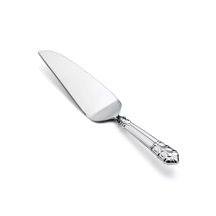 Palmette:Cake Server in Sterling Silver and Stainless Steel, 1