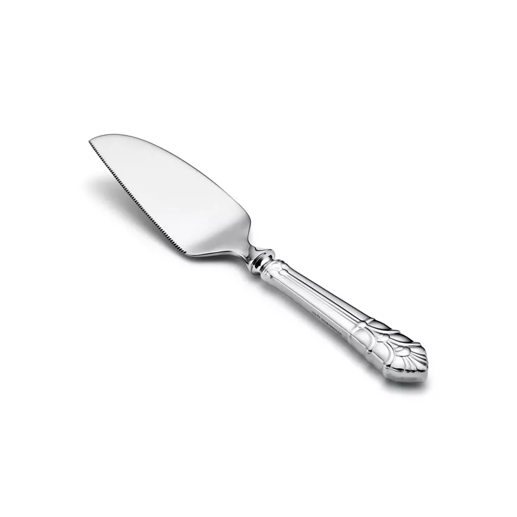 Palmette:Cheese Server in Sterling Silver and Stainless Steel, 1