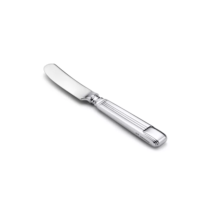 Palmette:Butter Spreader in Sterling Silver and Stainless Steel, 1