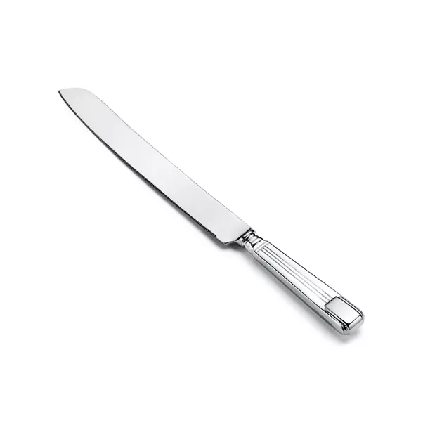 Cake Knife in Sterling Silver and Stainless Steel