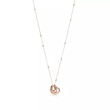 Elsa Peretti&reg;:Diamonds by the Yard&reg; Open Heart Pendant in Gold with Diamonds, 2
