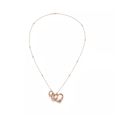 Elsa Peretti&reg;:Diamonds by the Yard&reg; Open Heart Pendant in Gold with Diamonds, 2