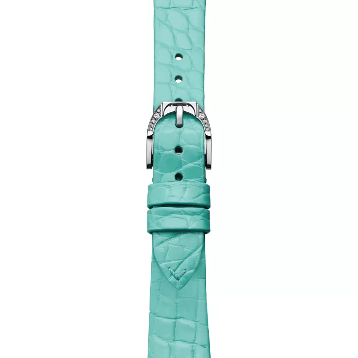 Tiffany Eternity:28 mm Cushion-shaped Watch in White Gold with Diamonds and a Mother-of-pearl Dial, 4
