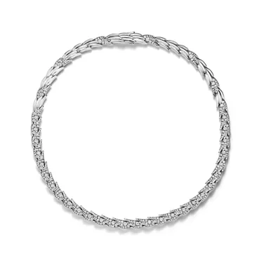 Bird on a Rock by Tiffany:Wings Pavé Necklace in Platinum with Diamonds, 2