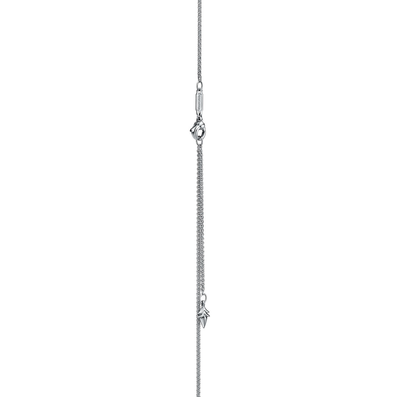 Bird on a Rock by Tiffany:Wings Rolo Pendant in Platinum with Diamonds image number 3