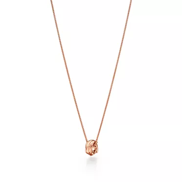 티파니 버드 온 어 락:윙스 롤로 펜던트, 로즈 골드, 다이아몬드, 2