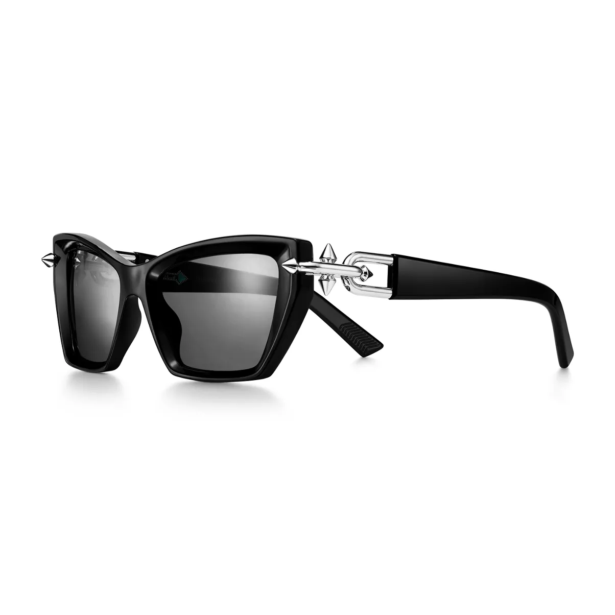 SPEAKER Sunglasses in Black Acetate