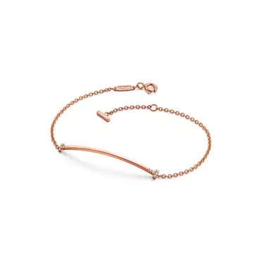 Tiffany T:Smile Small Bracelet in Rose Gold with Diamonds, 2