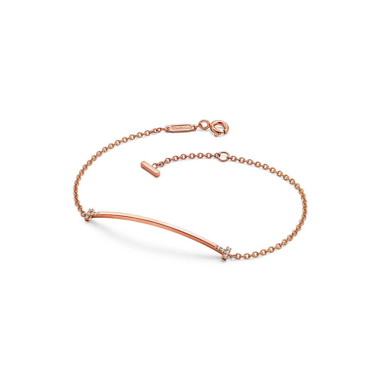 Collezione T by Tiffany:Bracciale Smile in oro rosa con diamanti, piccolo numero immagine 2