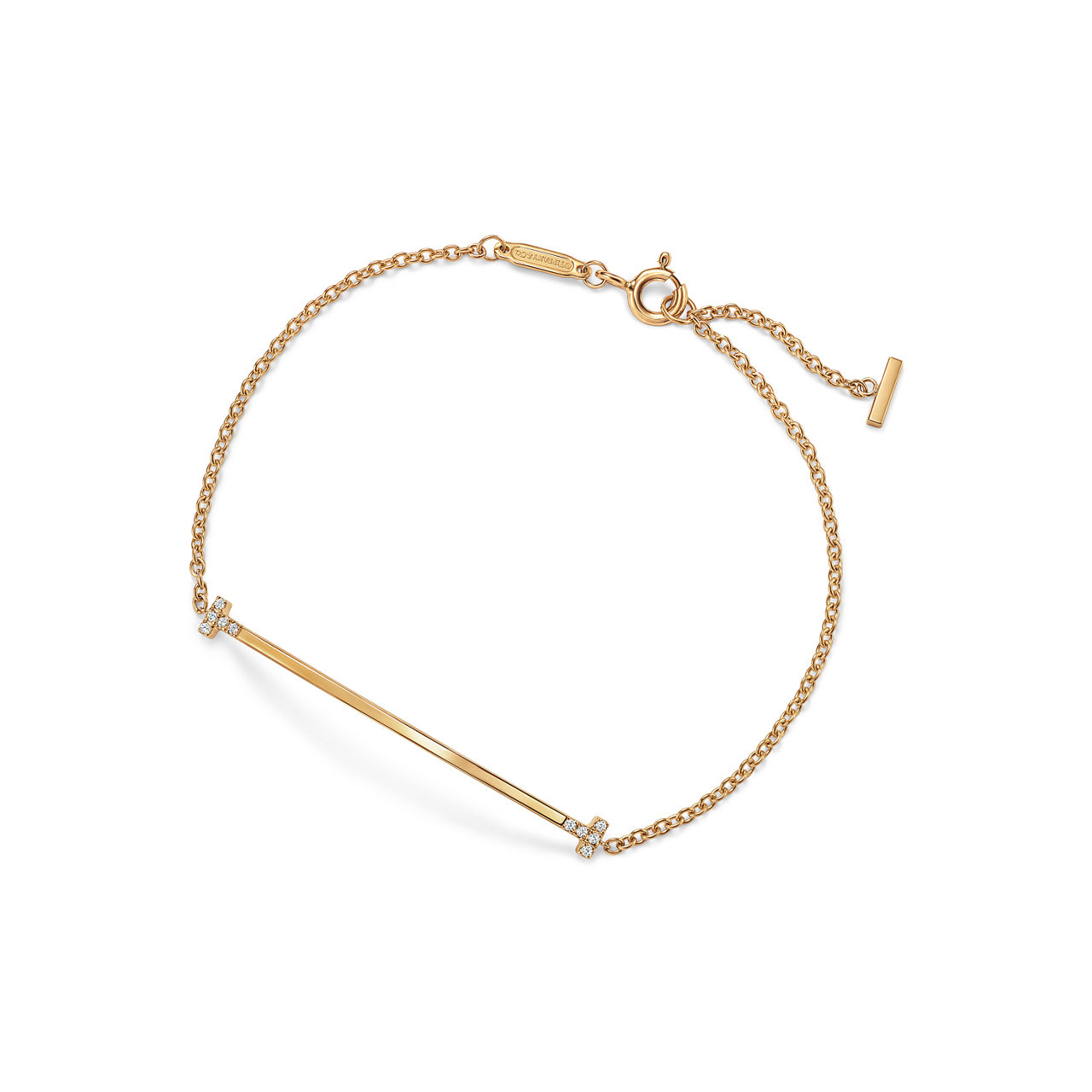 Smile Armband in Gelbgold mit Diamanten, Small