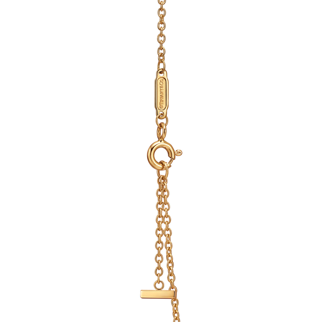 Tiffany T:Bracelet Smile en or jaune 18 carats et diamants. Small. numéro dimage {1}