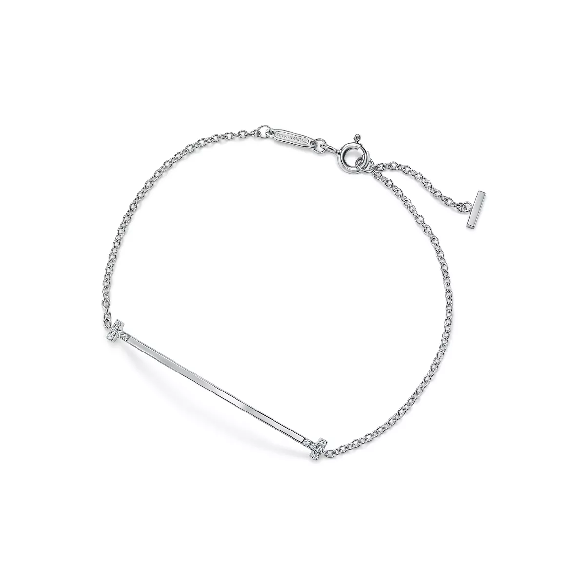 Bracelet Smile en or blanc 18&nbsp;carats et diamants. Small.