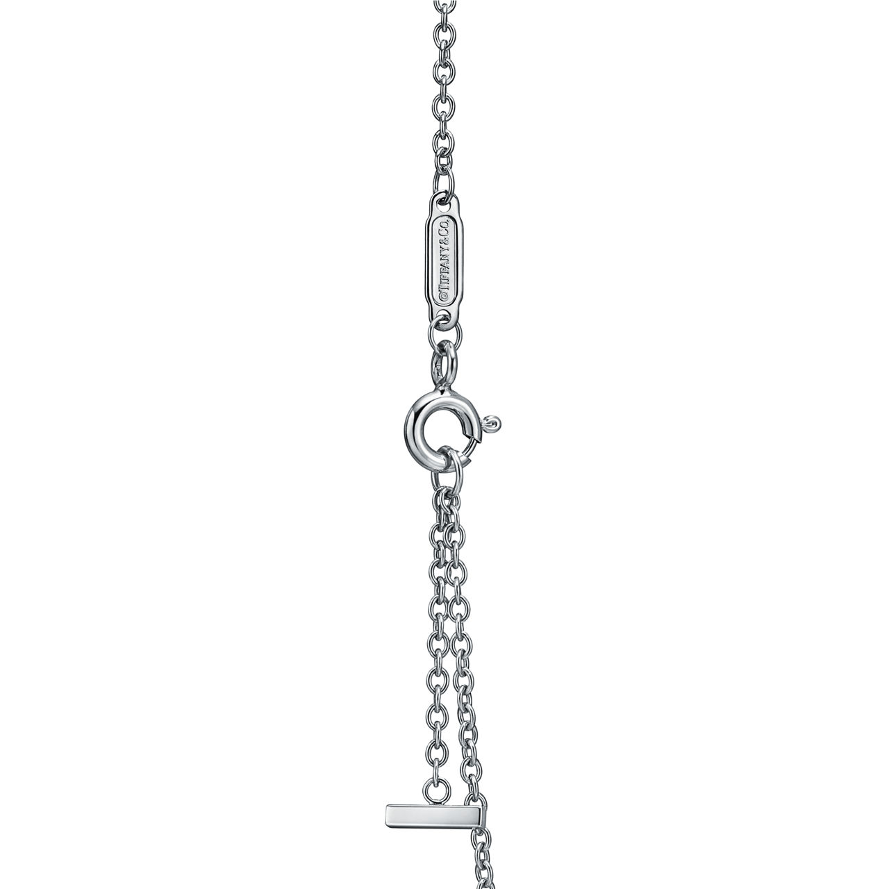 Bracciale Smile in oro bianco con diamanti, piccolo. Collezione T by Tiffany numero immagine 3