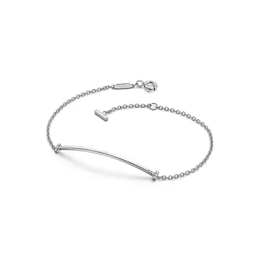 Tiffany T:Smile Small Bracelet in White Gold with Diamonds, 2