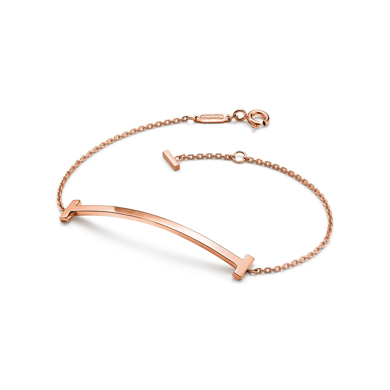 Bracciale Smile in oro rosa, medio. Collezione T by Tiffany numero immagine 2
