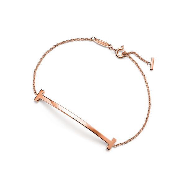Bracciale Smile in oro rosa, medio. Collezione T by Tiffany