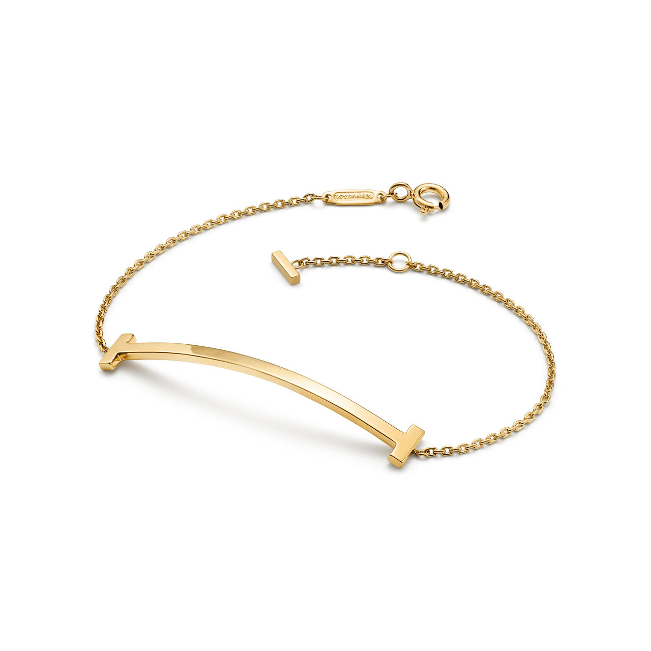 Bracciale Smile in oro giallo, medio. Collezione T by Tiffany numero immagine 2