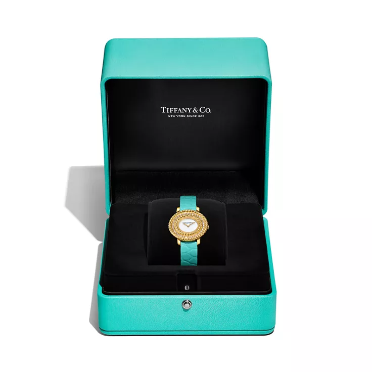 Tiffany Rope:Uhr in Gelbgold mit Diamanten, 5