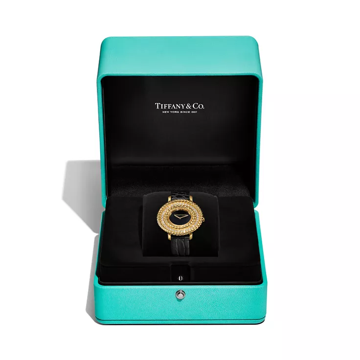 Tiffany Rope:Uhr in Gelbgold mit Diamanten, 5