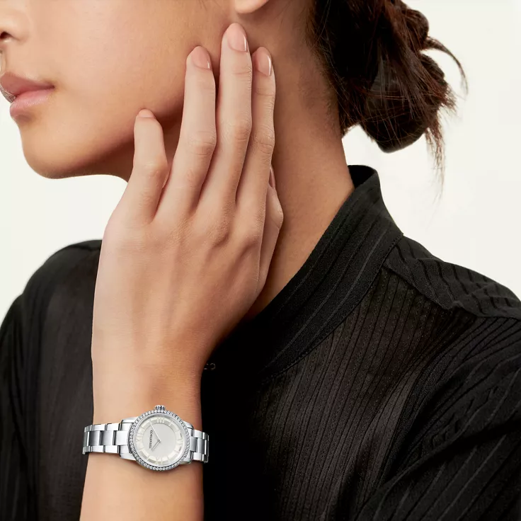 아틀라스&trade;:29mm 워치, 스테인리스 스틸, 다이아몬드 세팅, 1