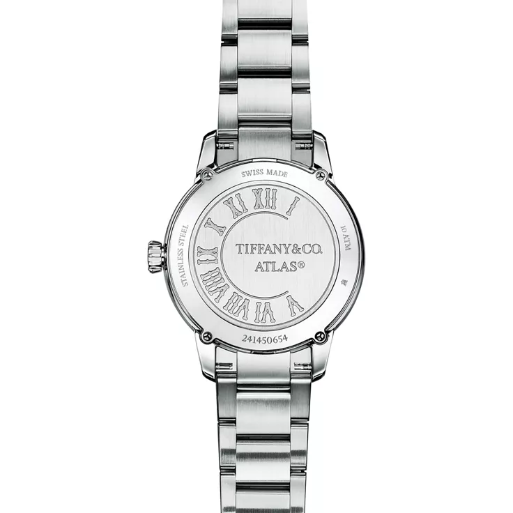 Atlas®:34-mm-Automatikuhr aus Edelstahl, 4