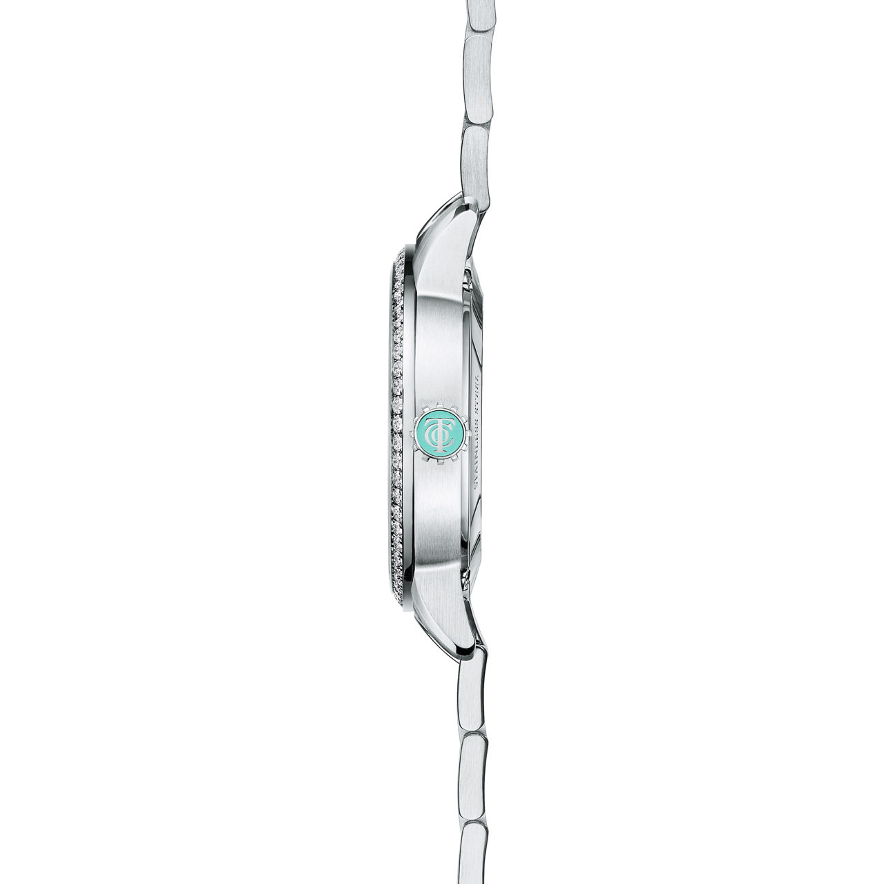 Atlas®:Montre automatique 34 mm en acier inoxydable et diamants numéro dimage {1}