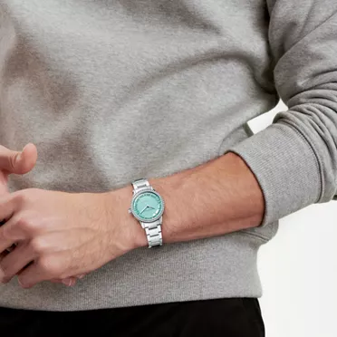 Atlas®:34 mm Automatic Watch in Stainless Steel with Diamonds, 2