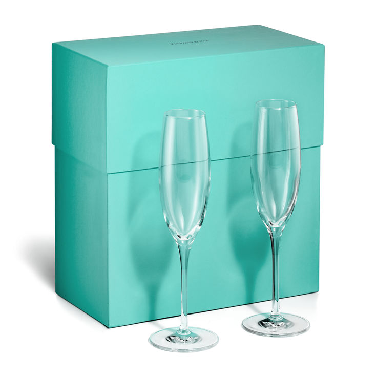 Tiffany Home Essentials:All-purpose Champagne Glasses in Crystal Glass, Set of Two image number 2