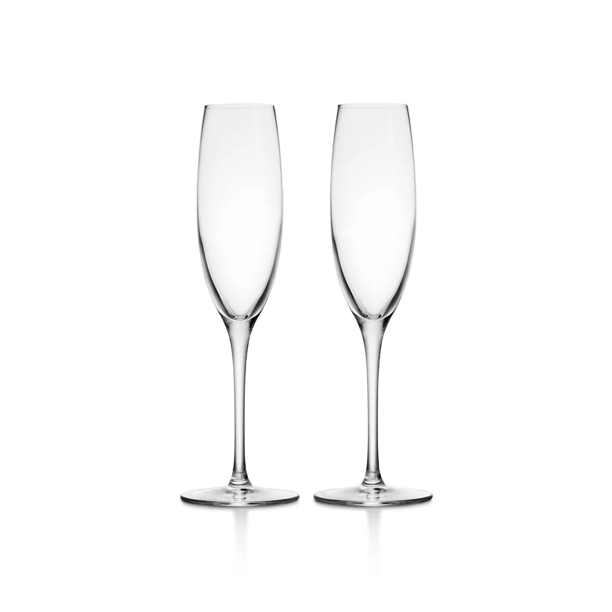 All-purpose Champagne Glasses in Crystal Glass, Set of Two