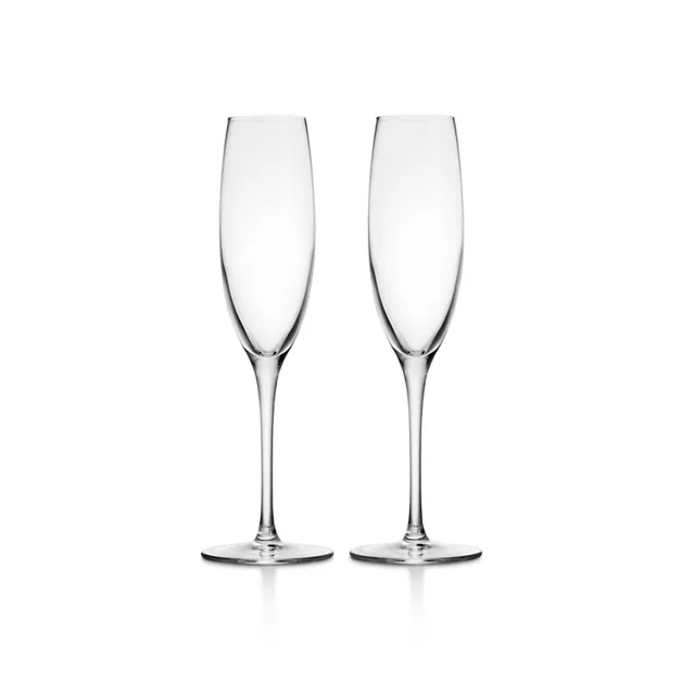 Tiffany Home Essentials:All-purpose Champagne Glasses in Crystal Glass, Set of Two image number 0
