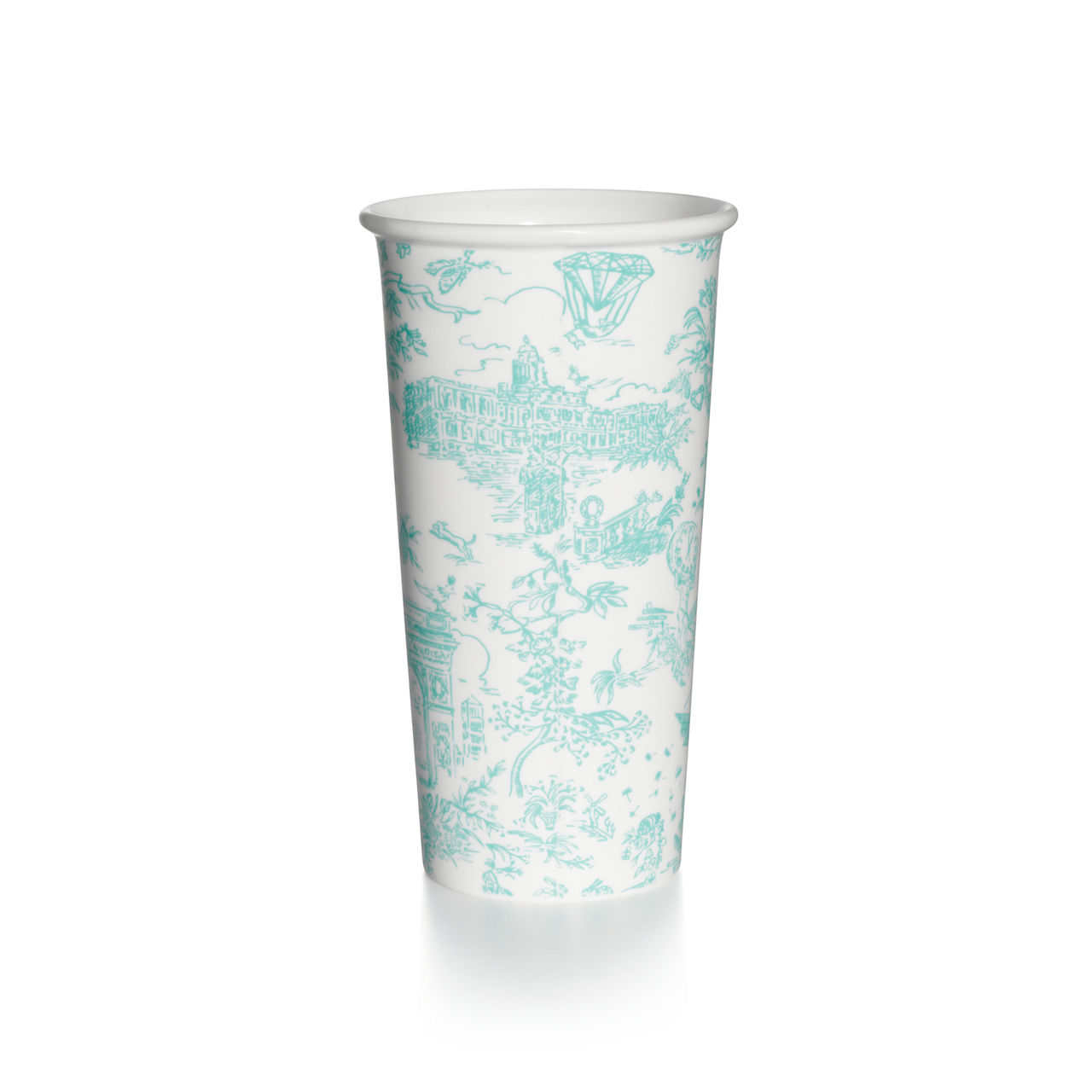 Large Coffee Cup in Tiffany Blue® Bone China