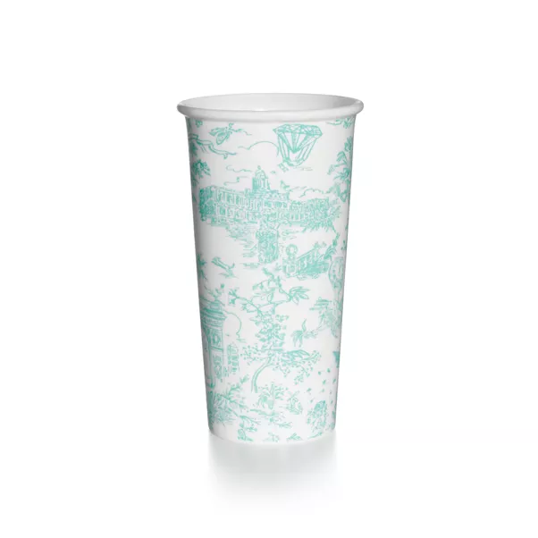 Large Coffee Cup in Tiffany Blue® Bone China