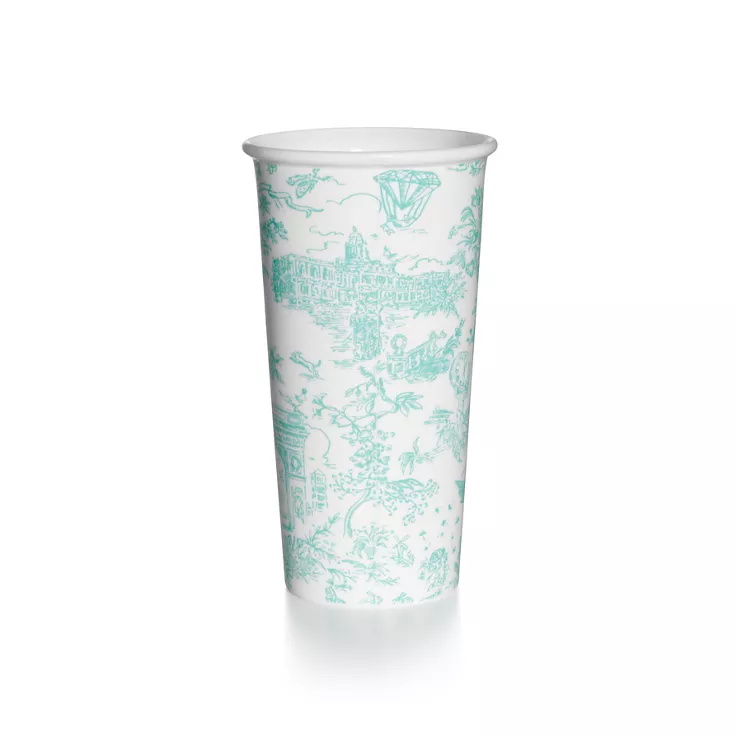Tiffany Toile:Large Coffee Cup in Tiffany Blue® Bone China, 1