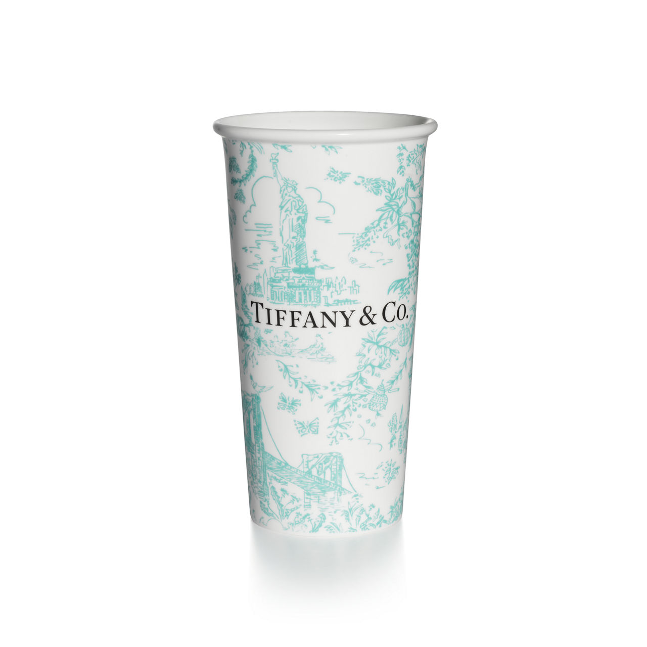 Large Coffee Cup in Tiffany Blue® Bone China