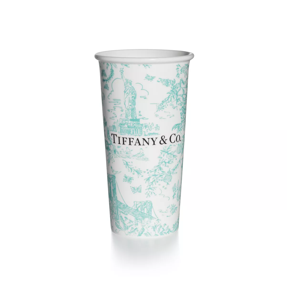 Large Coffee Cup in Tiffany Blue&reg; Bone China