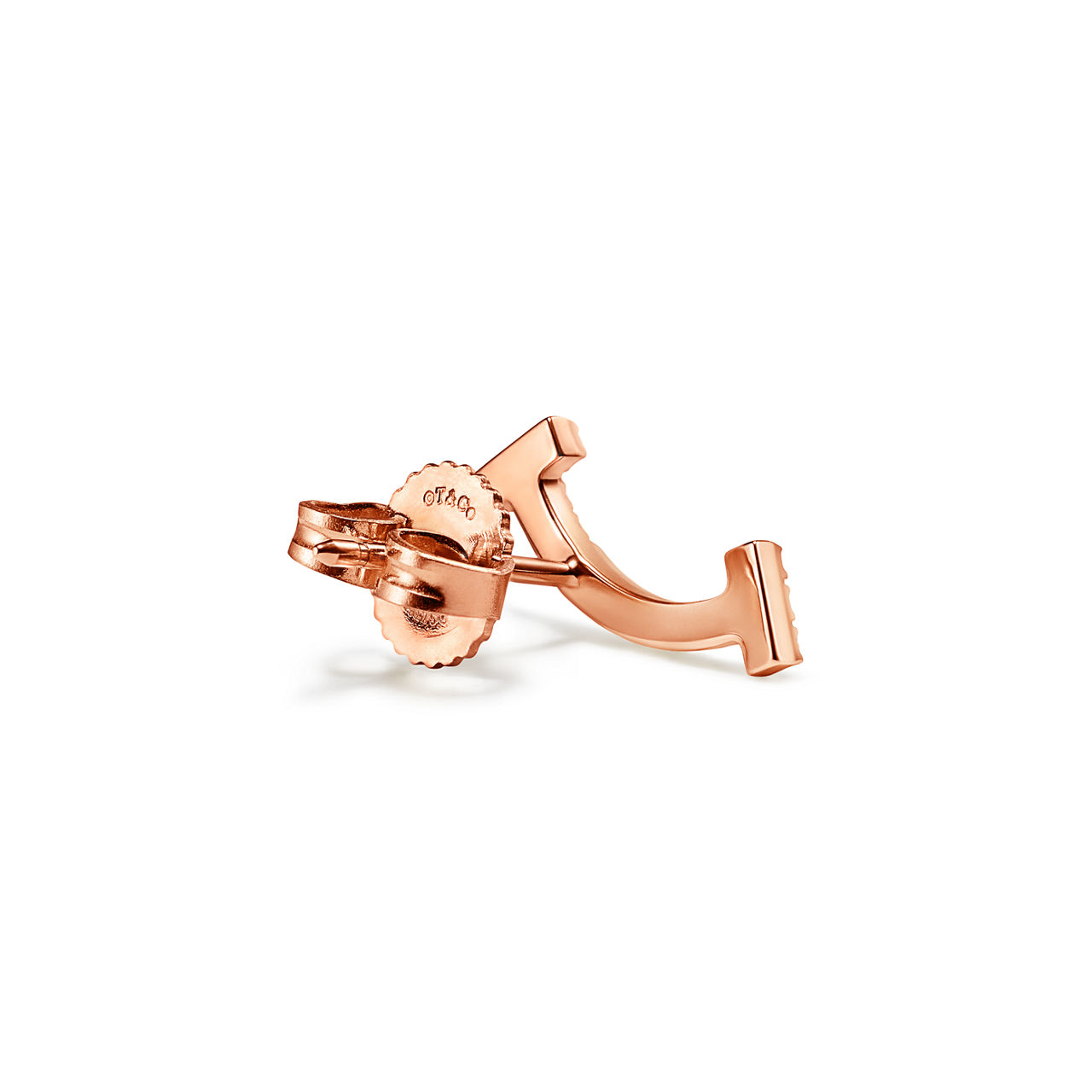 Collezione T by Tiffany:Orecchini Smile in oro rosa con diamanti, mini numero immagine 3
