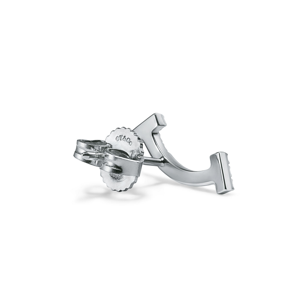 Collezione T by Tiffany:Orecchini Smile in oro bianco con diamanti, mini numero immagine 3