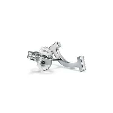 Tiffany T:Smile Mini Earrings in White Gold with Diamonds, 3