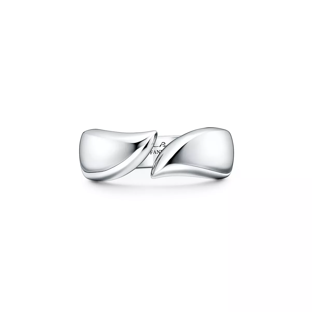 Ring im Federdesign in Sterlingsilber