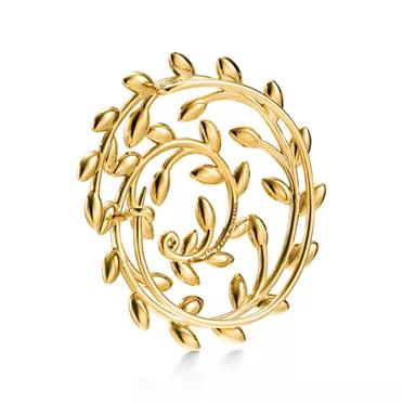 Paloma Picasso®:Olive Leaf Brooch in Yellow Gold, 3